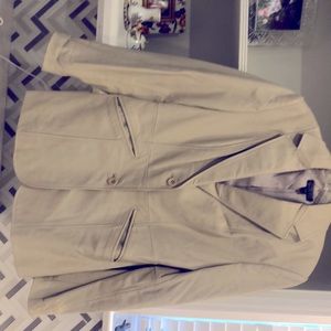 BEIGE LEATHER JACKET